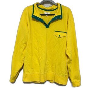 BP Yellow Pullover Sweater with Green Trim